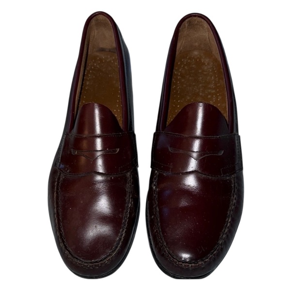 🌹Weejuns G.H. Bass & Co. Men's Wine Loafers - Picture 1 of 6